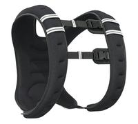 HOMCOM Chaleco Lastrado 5 kg, Chaleco Peso Entrenamiento Transpirable, con 2 Correas Ajustables y Bandas Reflectantes, para Entrenamiento de Fuerza, Jogging, Negro