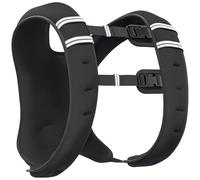 HOMCOM Chaleco Lastrado 5 kg, Chaleco Peso Entrenamiento Transpirable, con 2 Correas Ajustables y Bandas Reflectantes, para Entrenamiento de Fuerza, Jogging, Negro