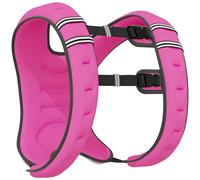 HOMCOM Chaleco lastrado 8kg Transpirable con Bolsillo Portaobjetos y Tirantes, en tejido Oxford, 40x35 cm, Rosa Aosom España