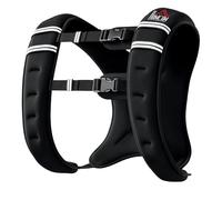 HOMCOM - Chaleco pesado de 8 kg, para hombre y mujer, con bolsillo de almacenamiento, para correr, entrenamiento, tejido Oxford, arena metálica, negro