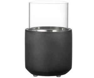 HOMCOM Chimenea Bioetanol Sobremesa Capacidad de 0,4L Combustión de 2,5h para Interior y Exterior 12x12x19cm Gris Oscuro Aosom España