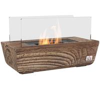 Homcom Chimenea de Etanol 33x16x18 cm Roble