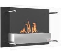 Homcom Chimenea de Etanol 60x22x40 cm Negro