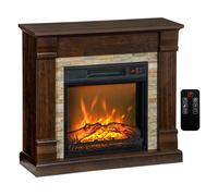 Chimenea Eléctrica Con Calefacción 1800w Efecto De Llama Homcom