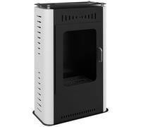 HOMCOM Chimenea poêle à éthanol con depósito de 1,2L, 3 horas de duración de combustión, cobertura de 20 a 25 m² 50 x 27 x 82 cm negro