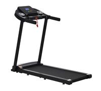 Homcom Cinta De Correr Para Casa 1-12 Km/h 1,5hp Con 12 Programas Ruedas Negro