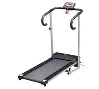 HomCom Cinta de Correr Plegable Negra/Plata