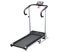 HOMCOM Cinta de Correr Plegable Velocidad de 1-10km/h con Pantalla LCD. 110 kg para Fitness Hogar 120,5x60x116 cm Negro y Gris Aosom España