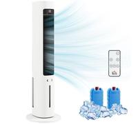 Homcom Climatizador Evaporativo De Torre 3 En 1 Con Depósito De 3 L Blanco