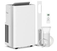 HOMCOM Climatizador móvil 12000 BTU, climatizador portátil 4 en 1, refrigeración, deshumidificador, ventilador, modo noche Aosom España