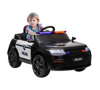 Homcom - Coche de policía eléctrico Negro