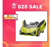 HOMCOM Coche Eléctrico 12V para Niños +3 Años Lamborghini SIAN Mando a Distancia