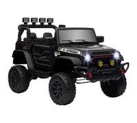 Homcom - Coche eléctrico batería 12 V con mando a distancia Negro