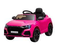 HOMCOM Coche Eléctrico Infantil +3 Años Licencia Audi RS Q8 Batería 6V Mando a Distancia Música MP3 Bocina Luces 101x62x51 cm Rosa Aosom España