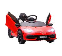 Homcom Coche Eléctrico Lamborghini Para Niños Con Mp3 Luces Rojo