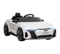 HOMCOM Coche Eléctrico Niño 12V Control Remoto Parental Blanco