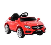 Homcom Coche Eléctrico para Niño 3-8 Años Automóviles Infantiles Mercedes Benz GLA con Mando a Distancia MP3 USB Carga 30kg 100x58x46cm Rojo