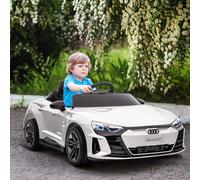 HOMCOM Coche Eléctrico para Niños +3 Años AUDI RS e-tron GT 103x58x41 cm Blanco