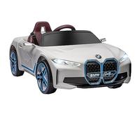 HOMCOM Coche Eléctrico para Niños 37-72 Meses BMW I4 12V 115x67x45cm Blanco