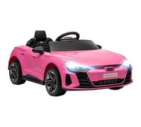 HOMCOM Coche Eléctrico para Niños Audi RS e-Tron GT de +3 Años 12V Rosa