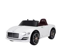 HOMCOM Coche Eléctrico para Niños Bentley GT +3 Años 2,5-5 km/h Blanco