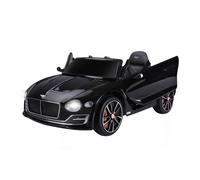 HOMCOM Coche Eléctrico para Niños Bentley GT Coche de Bateria para Niños de +3 Años Velocidad 2,5-5 km/h 2 Modos de Control Música Faros Retroceder 108x60x43 cm Negro