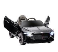 HOMCOM Coche eléctrico para niños de 3 a 5 años, 2 Motores 12V 25W, 3-5 Km/h, Mando a Distancia 2.4G, MP3, claxon, 2 Faros Delanteros y 2 Traseros, Ruedas suspendidas, 2 Puertas abatibles, Bentley