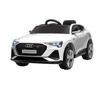 HOMCOM Coche Eléctrico Infantil Audi E-tron 12V para Niños +3 Años con Mando a Distancia Faros Bocina Música 108x60x47 cm Aosom España