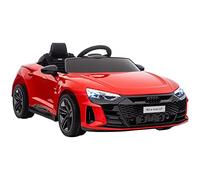 Homcom Audi RS E-Tron GT Coche Eléctrico para Niños +3 Años 103x58x41cm Rojo