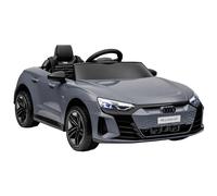 HOMCOM Coche Eléctrico para Niños de +3 Años AUDI RS e-tron GT Coche de Batería con Mando a Distancia 103x58x41 cm Gris