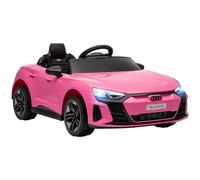 HOMCOM Coche Eléctrico para Niños de +3 Años AUDI RS e-tron GT Coche de Batería con Mando a Distancia 103x58x41 cm Rosa