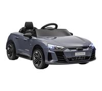 HOMCOM Coche Eléctrico para Niños de +3 Años AUDI RS e-tron GT Coche de Batería con Mando a Distancia 103x58x41 cm Gris