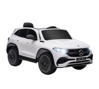 Homcom Coche Eléctrico Para Niños Mercedes-benz Eqa 12v 111,5x69x52,5 Cm Blanco