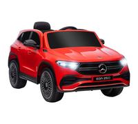 HOMCOM Coche Eléctrico para Niños Mercedes-Benz EQA 12V 111,5x69x52,5 cm Blanco