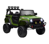 Homcom - Coche eléctrico Verde con mando