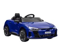 HOMCOM Coche vehículo eléctrico para niños 12 V - control remoto parental - efectos sonoros, luces - Audi RS E-tron GT azul