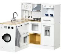 Homcom Cocina de Juguete 78.5x29x81 cm Blanco