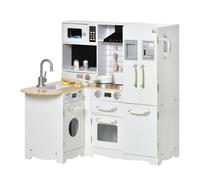 Homcom Cocina de Juguete Madera con Accesorios
