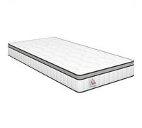 HOMCOM Colchón 90x190 cm 20 cm de Espesor Colchón de Muelles Ensacados 7 Zonas con Espuma Viscoelástica con Gel Refrescante Aosom España