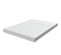 HOMCOM Colchón Plegable en 3 Partes 140x190x15 cm Colchón Auxiliar de Espuma Viscoelástica con Gel Blanco Aosom España