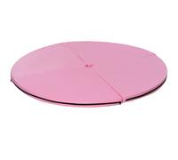 HOMCOM Colchoneta Pole Dance Plegable Portátil Alfombra de Pole Dance Ø150x5 cm para Casa Gimnasio Entrenamiento Danza Rosa