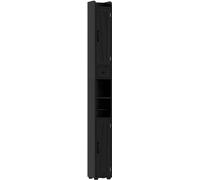 Homcom Columna de Baño 20x20x185 cm Negro