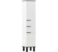 Homcom Columna para baño 34x32x170 cm blanco