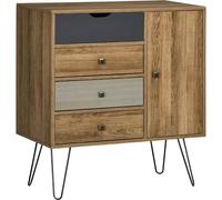 Homcom Cómoda con Cajones 79x39x86 cm Marrón