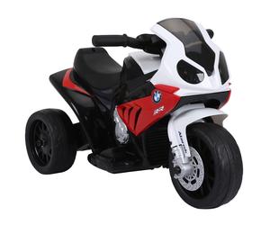HOMCOM Compatible para Electric Motobicicleta para Niños 18-36 Meses con Faros Música Batería de 6V Rojo BMW S1000RR Aosom España