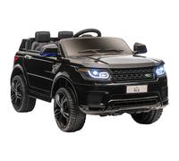 HOMCOM con Licencia Coche Eléctrico para niños de 3-6 años con 2 Motores y Control remoto 12V 110x68x52 cm Negro