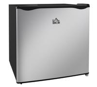 HOMCOM Congelador Vertical de 35 L con Temperatura Ajustable -24 °C a -14 °C Puerta Reversible y Estante Extraíble Plateado