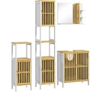 Homcom Conjunto de baño 32x30x172 cm blanco