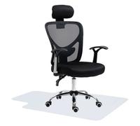 Homcom Conjunto De 1 Silla De Oficina Y Alfombra Protectora De Suelo