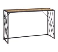 HOMCOM Consola, Mesa de entrada, Diseño industrial, Estructura metálica estable, 120 x 35 x 75 cm